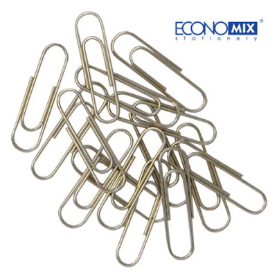 Скрепка 25мм, 100шт. Economix, круглая
