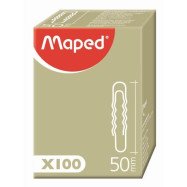 Скріпки 50 мл, рифл.сталь (100шт/уп)