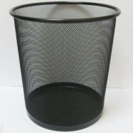 Корзина офисная метал. 26*28,, черная