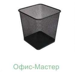 Корзина для бумаги прямоугольная, серебро