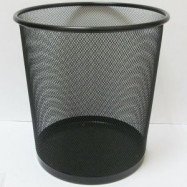 Корзина офисная метал. 26*28,, черная