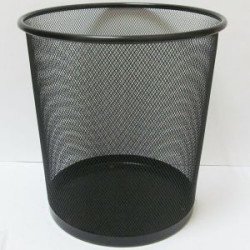 Корзина офисная метал. 26*28,, черная