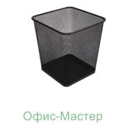 Корзина для бумаги прямоугольная .черная
