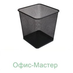 Корзина для бумаги прямоугольная, серебро