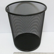 Корзина офисная метал. 24*27см, чорн.