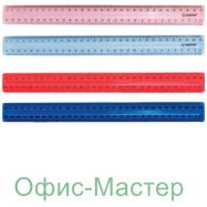Лінійка 30см,пластик, цв.в ас.,непрозор.,9016, NORMA