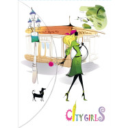 Конверт на кнопці А4 "Сity girls" L6008/6002
