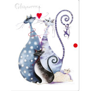 Папка на кнопці об'ємна А4 "Glamour cats" L5905