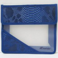PA4-3996 Папка ткан. на липучке А4 "Snake blue"