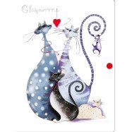 Папка на кнопці об'ємна А4 "Glamour cats" L5905