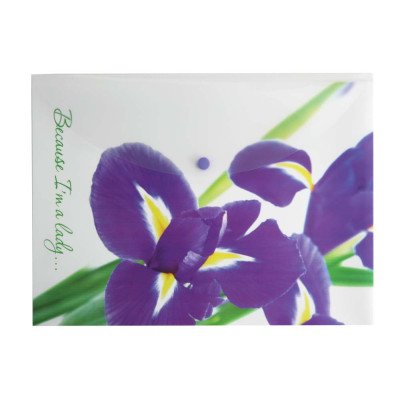 Конверт на кнопке А4 "Because I am a lady" (Ирис)L5801