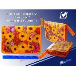 A4-2010_11 Папка на змей. "цветы"A4