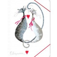Тека на гумці А4 "Glamour cats" L5909/L5910