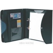 Папка деловая А4, на 6 отд.,блокнот,скоросшив.на кольцах