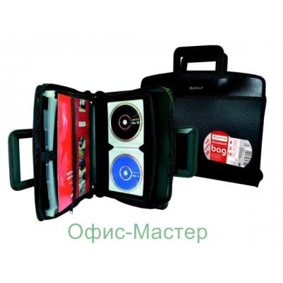 Папка-портфель дел.с блокн.картот. 6 отд., 5 карм.,12 CD
