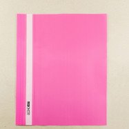 Папка-зшивач . з прозор.верхом А4 рожева за 10 шт.