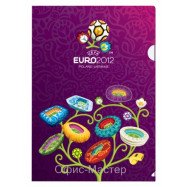 Папка- куточок А4 EURO-2012,рожева
