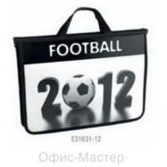 Портфель пластик., А4 на блиск.,на 2 відділ.,"Football"