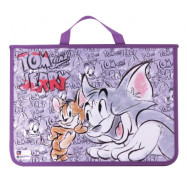 Портфель пластиковий на блискавці "Tom and Jerry"