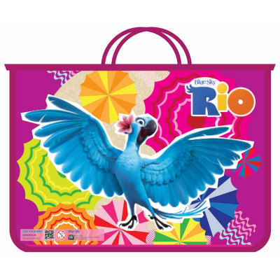 Портфель пластиковий на блискавці "Rio", А4