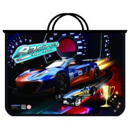 Портфель пластиковий на блискавці "Racing", А4