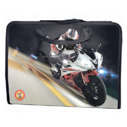 папка с ручками "Moto", PP, 600 мкм, 350*255*45 мм,5126, CLASS
