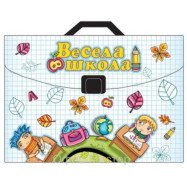 Портфель пластиковий на застібці,"Весела школа"