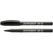 Маркер перман. "Schneider" 166, черный 1мм.