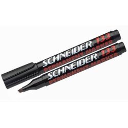 Маркер перман. "Schneider" 133 черный клин.