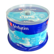 Диски CD-R VERBATIM 700 Mb 52 СakeBox 50