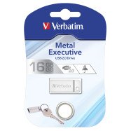 Флеш-драйв Verbatium Metal Executive серебристый 16GB