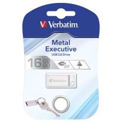 Флеш-драйв Verbatium Metal Executive серебристый 16GB