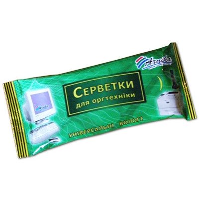 Салфетки для оргтехники универсальные, 15 шт.Arnika