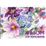Альбом для рисования А4 28л/120 скоба, с перфорацией (для дев) 130189/130252 (уп-4 шт)