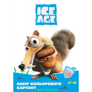 Набір кольорового картону А4, 10 арк., "Ice Age"