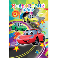 Папір кольоровий А4  16арк. офсет, обкладинка кольорова крейдов.