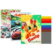 Бумага цветная А4,16л. офс.