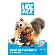 Набір кольорового картону А4, 10 арк., "Ice Age"
