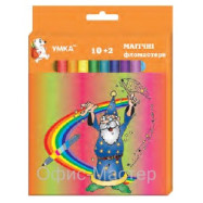Фломастеры "Magic",10+2 цв.,дл.письма - 450м,картон.уп.,ФЛ50  , УМКА