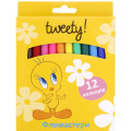 Фломастери "Tweety", 12 кольорів