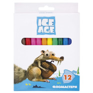 Фломастери "Ice Age", 12 кольорів