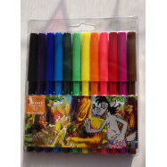 Фломастеры "Мультгерои",12 цв.,дл.письма - 450м, ФЛ45, УМКА