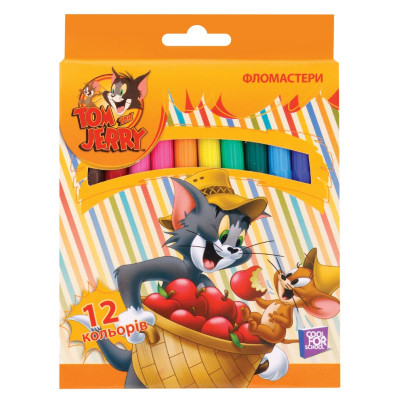 Фломастери "Tom and Jerry", 12 кольорів