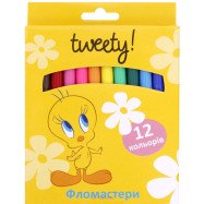 Фломастери "Tweety", 12 кольорів