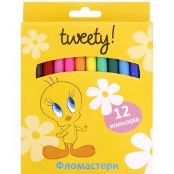 Фломастери "Tweety", 12 кольорів