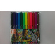 Фломастеры "Волк и Заяц",12 цв.,дл.письма - 450м, ФЛ45, УМКА