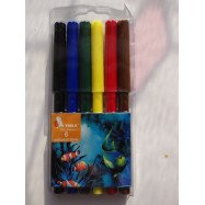 Фломастери "Підводний світ",6 кол.,дл.письма - 450м, ФЛ43, УМКА
