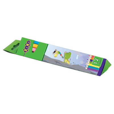 Карандаши ZiBi 12цв. треугольные ZB2405