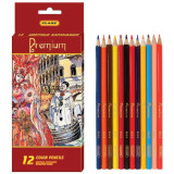 Карандаши цветные, 12цв.,"Venice",1612, PREMIUM, CLASS