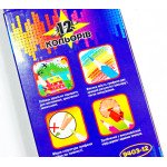 9403-12 Карандаши цв. Шестигранные "Профи-Арт" 12цв., в картоне, европ J.Otten